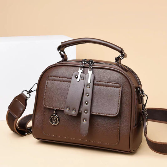 Women’s Premium Structured Handbag with Adjustable Shoulder Strap – 3 Colors Available