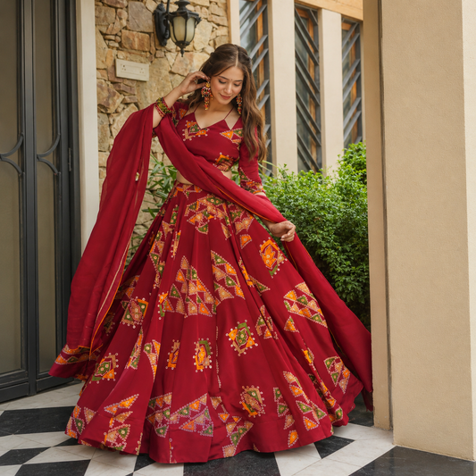 Vallari Designer Ready-to-Wear Party Wear Lehenga Choli – 3 Colors