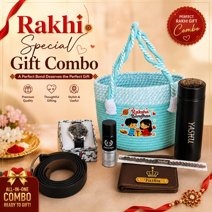 Customized Premium Rakhi Gift Hamper – The Perfect Brother Gift  4.0