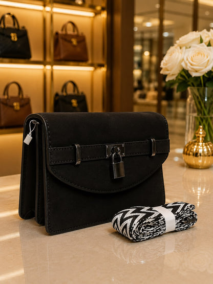 Premium Leather Look Broad Belt Hand & Sling Bag