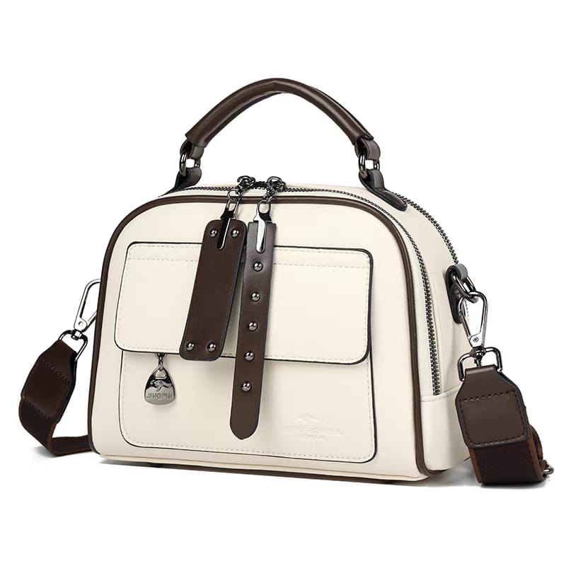 Women’s Premium Structured Handbag with Adjustable Shoulder Strap – 3 Colors Available