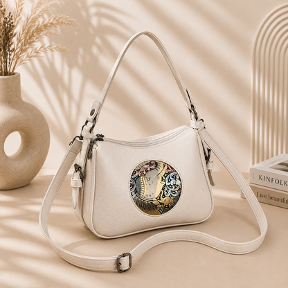Premium Textured Leather Shoulder & Crossbody Handbag for Women