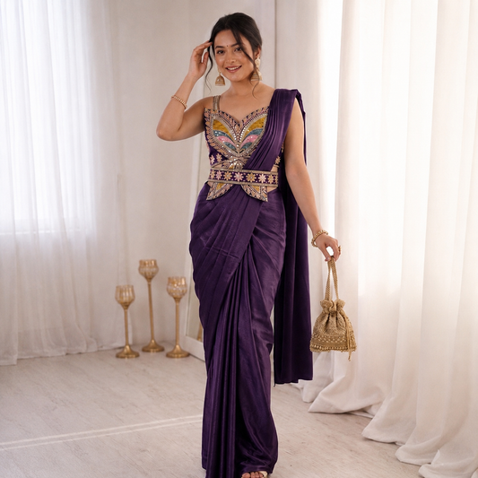 Super Trending Ready-to-Wear Saree ✨
