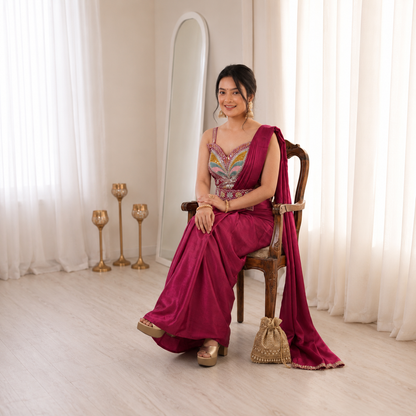 Super Trending Ready-to-Wear Saree ✨