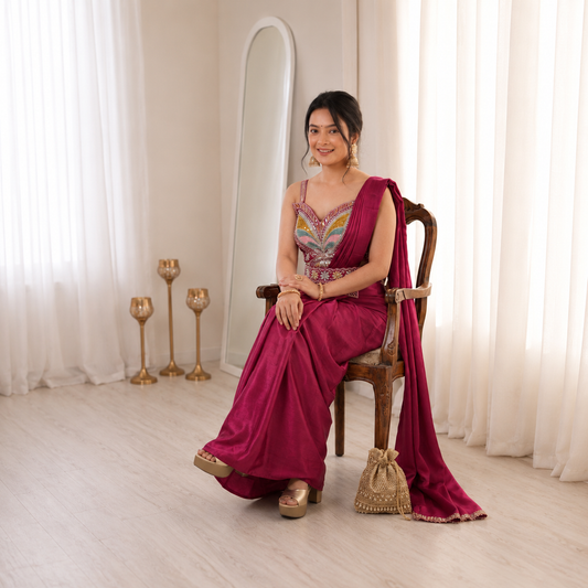 Super Trending Ready-to-Wear Saree ✨
