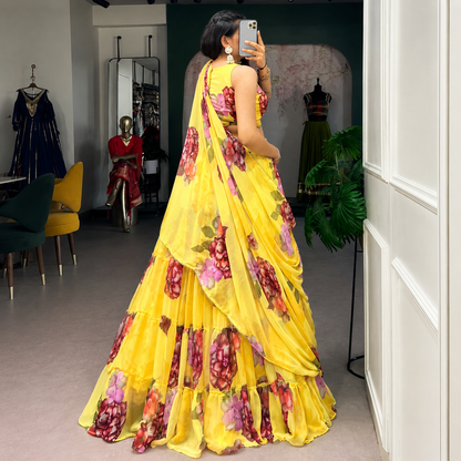 Party Wear Designer Lehenga Choli – Chiffon