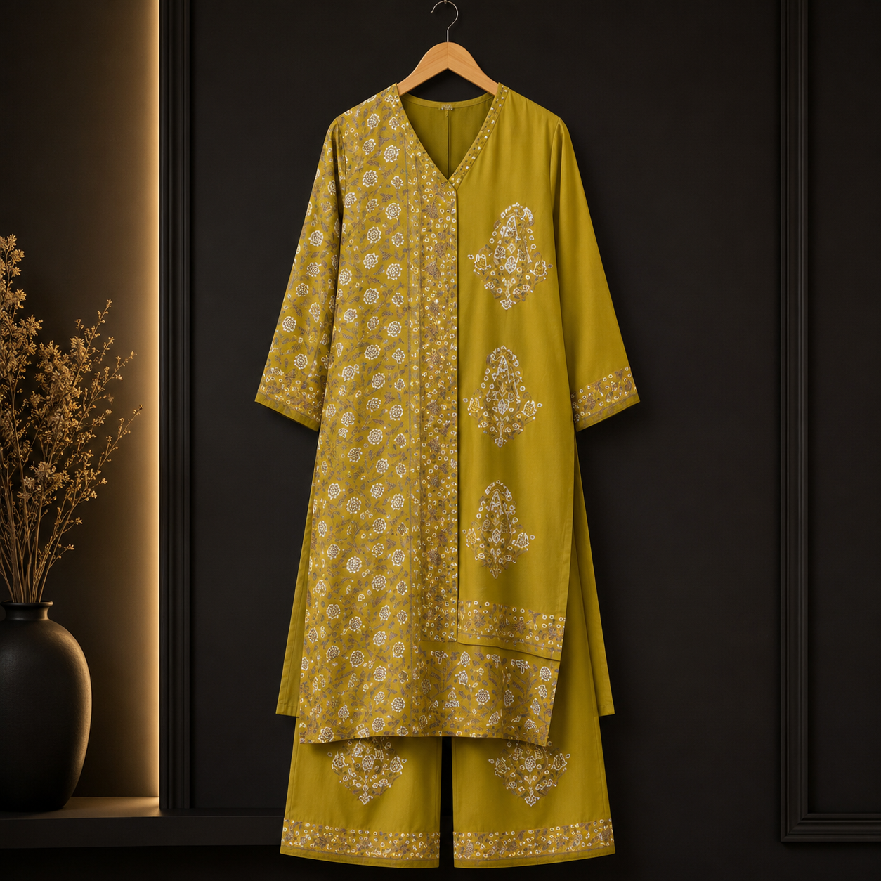Stylish Heavy Cotton Printed Kurti with Matching Pant