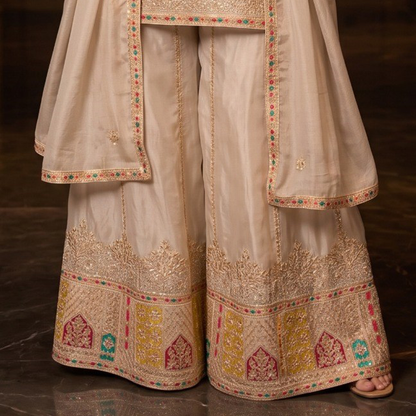 Luxury Festive Embroidered 3 Piece Ethnic Suit