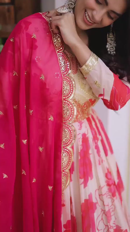 Premium Readymade Gown With Dupatta Set