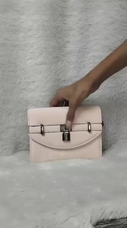 Premium Leather Look Broad Belt Hand & Sling Bag