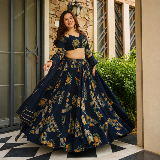 Vallari Designer Ready-to-Wear Party Wear Lehenga Choli – 3 Colors